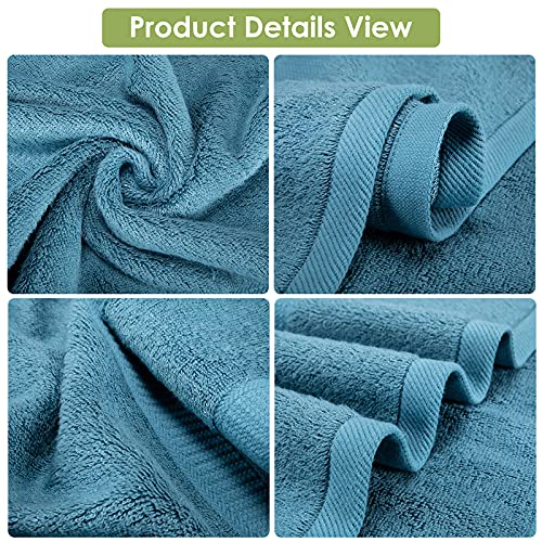 Extra Large Bath Towels Sheet for Body, Sensitive Skin, Adult Kids Baby Luxury Hotels, Spa, Gym Super Soft Highly Absorbent Oversized Towels 35" x 70" 1 Pack Peacock Blue
