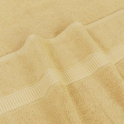 Utopia Towels Luxurious Jumbo Bath Sheet 2 Piece, 600 GSM, 35 by 70 Inches, 100% Ring Spun Cotton, Highly Absorbent and Quick Dry Extra Large Bath Towel, Super Soft Towel, Champagne - color: Beige, size: 2 Piece Bath Sheet