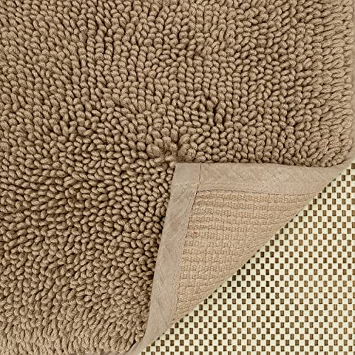 Mohawk Home Classic Cotton Ii Taupe 2' x 5' Bath Mat - color: Taupe Brown, size: 2' x 5' (Rectangular)