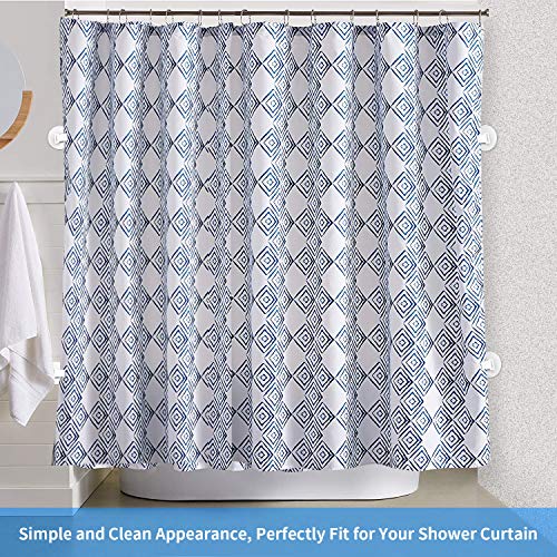 4 PCS Shower Curtain Clips, Shower Windproof Splash Guard - Self Adhesive Shower Curtain Weight Clip (White) - color: White