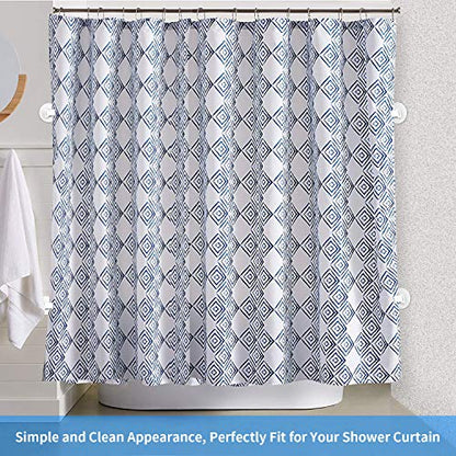 4 PCS Shower Curtain Clips, Shower Windproof Splash Guard - Self Adhesive Shower Curtain Weight Clip (White) - color: White