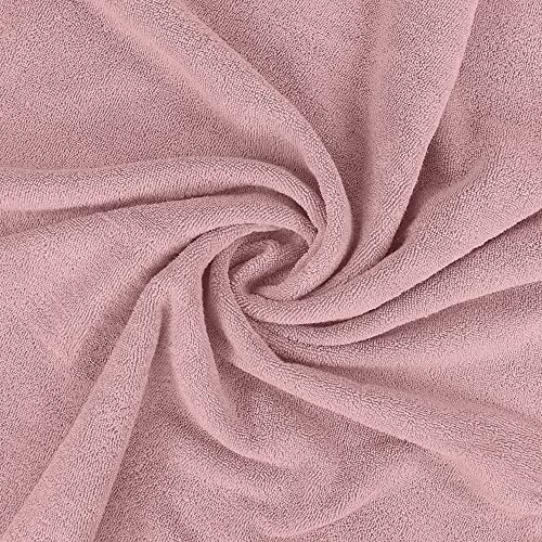 Utopia Towels Jumbo Bath Sheets, 2 Pack, 35x70 in, 600 GSM Cotton, Dusty Pink - color: Dusty Pink, size: 2 Piece Bath Sheet
