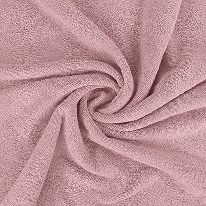 Utopia Towels Jumbo Bath Sheets, 2 Pack, 35x70 in, 600 GSM Cotton, Dusty Pink - color: Dusty Pink, size: 2 Piece Bath Sheet