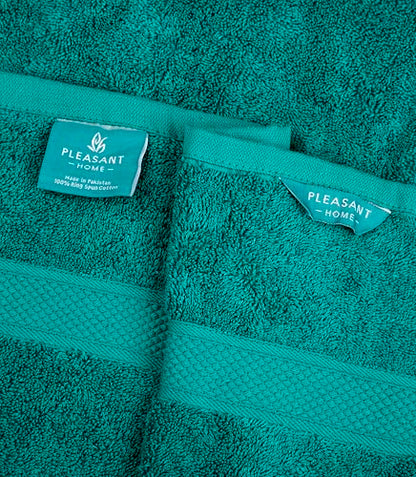 Pleasant Home Bath Towels Set of 6 (24” x 50”) 100% Cotton, Multicoloured | 515 GSM | Lightweight, Soft & Highly Absorbent Luxury Towels for Bathroom | for Gym, Pool & Spa - color: Multicoloured