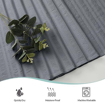 Aiyufeng Moga Stall Shower Curtain 36x72 Inches, Grey Shower Curtain, Fabric Shower Stall Curtains, Hotel Quality Bathroom Shower Curtains - color: Grey, size: 36"W x 72"L (Pack of 1)