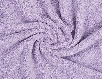 American Soft Linen 100% Cotton Luxury Turkish Towels, 6 Piece Towel Set | Soft Absorbent Quick Dry OEKO Tex Standard 100 Certificated Durable Machine Washable Premium Hotel Quality - color: Lilac, size: (27"x54") + (16"x28") + (13"x13")
