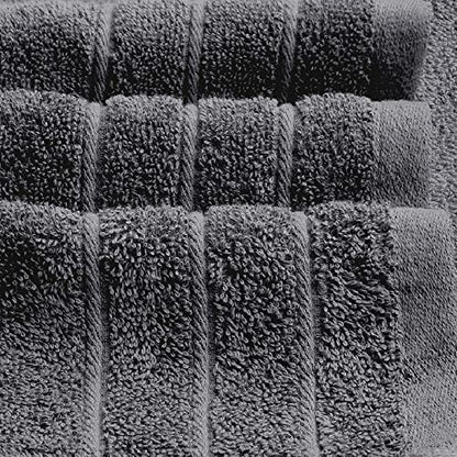 4 Piece Extra Large Bath Towels 30 x 60 Inches, Dark Grey | 100% Cotton, Larger & Lighter Weight, Quicker to Dry, Super Soft and Absorbent, Perfect for Bathroom - color: Dark Grey