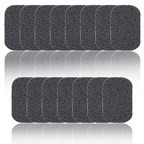 15 Piece Soap Savers Pads Gray BPA Free Soap Holder for Bar Soap Non-Slip Self Draining Soap Dish Soap Lift for Shower Kitchen Bathroom Soap Tray Bulk Accessories - color: Gray