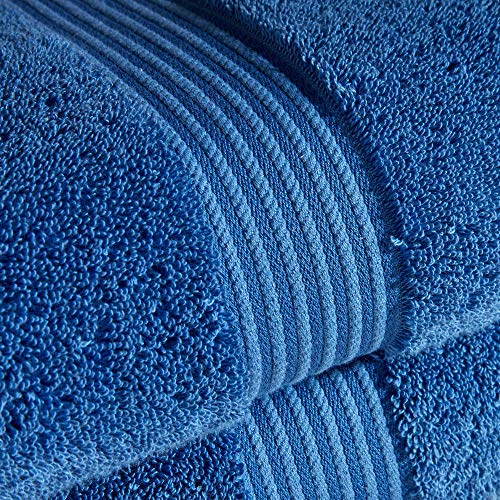 Christy Supreme Hygro 4 Piece Towel Set | Deep sea | 100% Luxury Supima Cotton | Ultra Soft | Super Absorbent | 650GSM |2 Bath Sheets 2 Hand Towels - color: Deep Sea, size: 4 Piece Bath Sheet Set