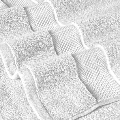 Modern Threads Luxury 6-Piece Quick-Dry Towel Set – Plush & Ultra-Absorbent for Spa-Like Experience, White - color: White