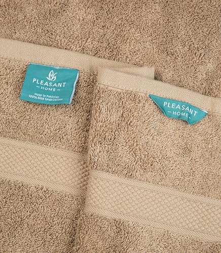 Pleasant Home Bath Towels Set of 6 (24” x 50”) 100% Cotton, Multicoloured | 515 GSM | Lightweight, Soft & Highly Absorbent Luxury Towels for Bathroom | for Gym, Pool & Spa - color: Multicoloured