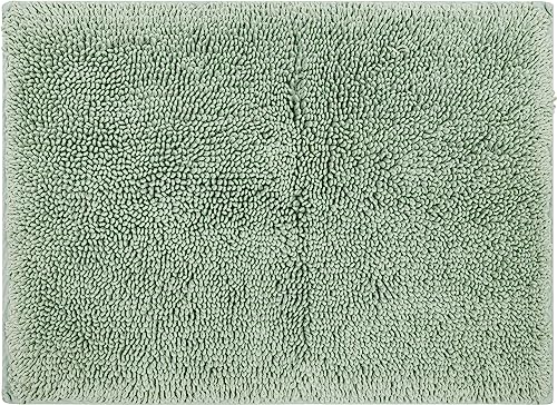 Mohawk Home Classic Cotton Ii Seaglass 2' 3" x 3' 9" Bath Mat - color: Sage Green, size: 2'3" x 3'9" (Rectangular)