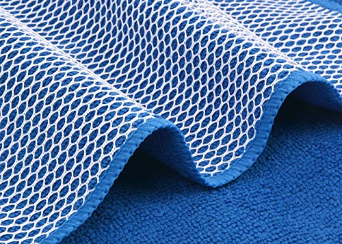 Dish Cloth for Washing Dishes Kitchen Washcloth Cleaning Cloth | 12x12inch 10pack Kitchen Towels Rags, Microfiber Cleaning Cloths, Wash Cloths with Poly Scour Side, Wholesale, Dark Blue - color: Dark Blue, size: 12inchx12inch 10pack