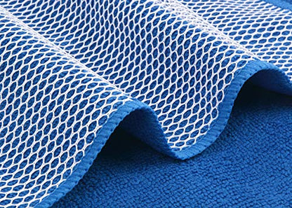 Dish Cloth for Washing Dishes Kitchen Washcloth Cleaning Cloth | 12x12inch 10pack Kitchen Towels Rags, Microfiber Cleaning Cloths, Wash Cloths with Poly Scour Side, Wholesale, Dark Blue - color: Dark Blue, size: 12inchx12inch 10pack