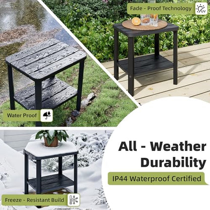 Waterproof Shower Bench for Inside Shower, HDPE Shower Stool with Storage Shelf, SPA Bathroom Seat Chair for Indoor or Outdoor, Lightweight and Stable - size: 1 Pack