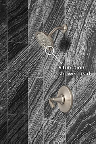Pfister Northcott Tub & Shower Trim Kit (Valve Not Included), 1-Handle, Brushed Nickel Finish, LG898MGK - color: Brushed Nickel