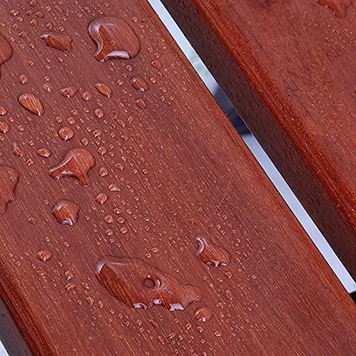 14.9"x12.2" Folding Shower Seat - Wall Mounted - Solid Wood Fold Down Spa Bench