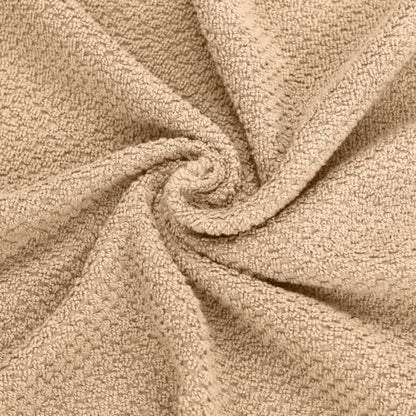 Feather & Stitch 100% Cotton 625 GSM Bath Towel Set of 6, Ultra Soft Highly Absorbent 2 Bath Towels, 2 Hand Towels & 2 Washcloth - Luxury Quick Dry Shower Towels (Taupe) - color: Taupe