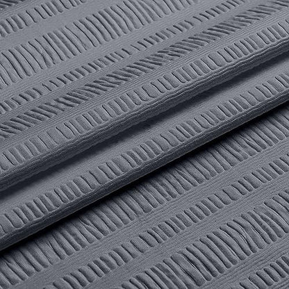 Aiyufeng Moga Grey Shower Curtain Hotel Luxury Quality, Fabric Shower Curtains for Bathroom, Water Repellent and Machine Washable, Standard Size, 72" Wx 72" L - color: Grey, size: 72"W x 72"L (Pack of 1)