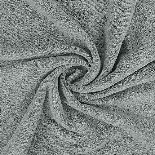Utopia Towels Luxurious Jumbo Bath Sheet 2 Piece, 600 GSM, 35 by 70 Inches, 100% Ring Spun Cotton, Highly Absorbent and Quick Dry Extra Large Bath Towel, Super Soft Towel, Cool Grey - color: Cool Grey, size: 2 Piece Bath Sheet