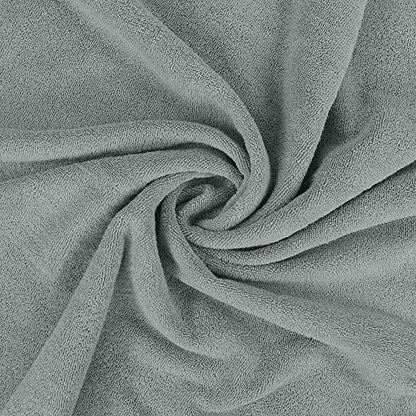 Utopia Towels Luxurious Jumbo Bath Sheet 2 Piece, 600 GSM, 35 by 70 Inches, 100% Ring Spun Cotton, Highly Absorbent and Quick Dry Extra Large Bath Towel, Super Soft Towel, Cool Grey - color: Cool Grey, size: 2 Piece Bath Sheet