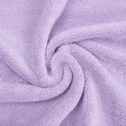 American Soft Linen Salem Washcloth Sets, 4 Piece Luxury 600 GSM 100% Cotton Washcloths for Bathroom, 13x13 inches Washrags Premium Quality Hand Face Towels, Lilac - color: Lilac, size: 13x13"