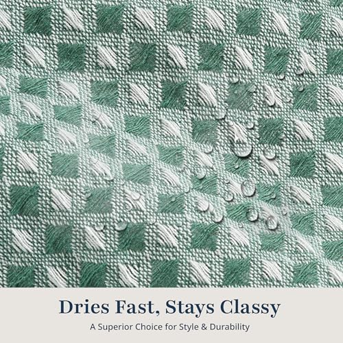 LANE LINEN Premium Shower Curtain - 72 x 72 inches Standard Sized - Spa Inspired Waffle Weave Fabric, Water Repellent, Quick Dry - Easy Care, Machine Washable - Header with Metal Grommets - Sage Green - color: 03: Waffle - Sage Green, size: 72"W x 72"L (P