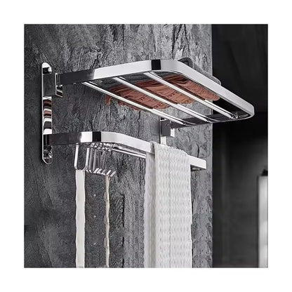 The Popular Design Bathroom Towel bar, Wall Mounted Double Stainless Steel Towel Rail, 24 inch Stainless Steel Towel Rack