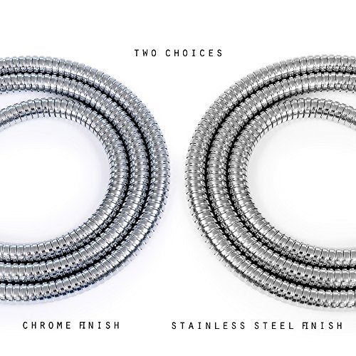 72-inch Shower Hose Replacement, 304 Stainless Steel Extra Long Hand Held Shower Hose With Brass Fitting (72-inch, Stainless Steel) - color: Stainless Steel, size: 72inches