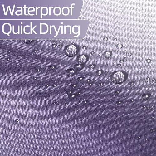 Ombre Lavender Stall RV Shower Curtain with Hooks 36x72inches | Machine Washable Waterproof, Modern Solid Boho Gradient, Bathroom Dorm Hotel Room Divider, Easy to Install, Window Curtain - color: Lavender, size: 36"W x 72"L (Pack of 1)