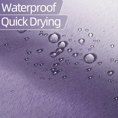 Ombre Lavender Stall RV Shower Curtain with Hooks 36x72inches | Machine Washable Waterproof, Modern Solid Boho Gradient, Bathroom Dorm Hotel Room Divider, Easy to Install, Window Curtain - color: Lavender, size: 36"W x 72"L (Pack of 1)