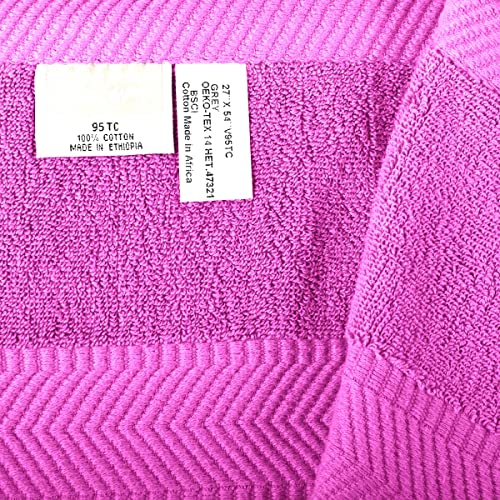 BY LORA 660 GSM Bath Towel Set of 6, 100% Ring-Spun Cotton Terry, 2 Bath Towels + 4 Hand Towels, Hotel Quality, Heavyweight Plush, Lavender - color: Lavender, size: 6-Piece Set