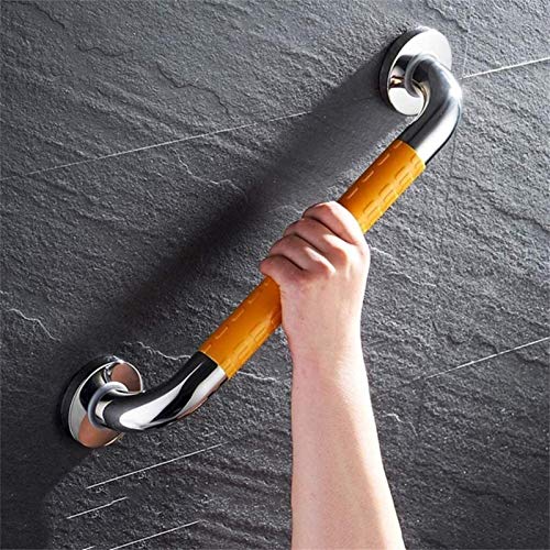 Safety Bathroom Grab Bar, Toilet Bathtub Anti-Skid Metal Support Rail Outer Tube Children Erly Pregnant Woman Handrail Towel Rack-White-60CM - size: 60CM