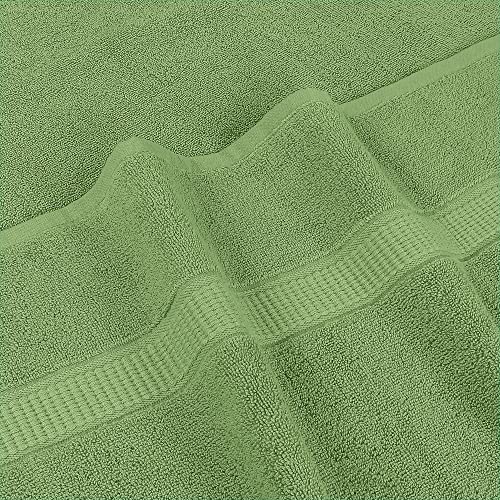 Utopia Towels Jumbo Bath Sheets, 2 Pack, 35x70 in, 600 GSM Cotton, Sage Green - color: Sage Green, size: 2 Piece Bath Sheet
