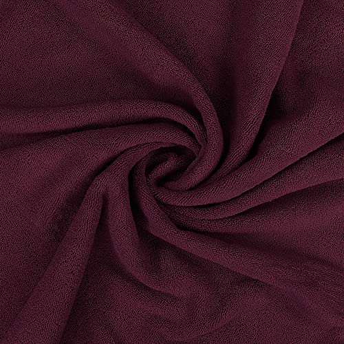 Utopia Towels Luxurious Jumbo Bath Sheet 2 Piece, 600 GSM, 35 by 70 Inches, 100% Ring Spun Cotton, Highly Absorbent and Quick Dry Extra Large Bath Towel, Super Soft Towel, Burgundy - color: Burgundy, size: 2 Piece Bath Sheet