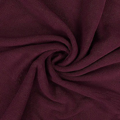 Utopia Towels Luxurious Jumbo Bath Sheet 2 Piece, 600 GSM, 35 by 70 Inches, 100% Ring Spun Cotton, Highly Absorbent and Quick Dry Extra Large Bath Towel, Super Soft Towel, Burgundy - color: Burgundy, size: 2 Piece Bath Sheet