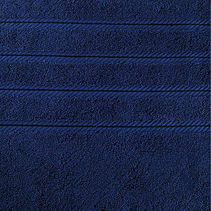 American Soft Linen 100% Carde Cotton 6 Piece Towel Set, 590 GSM Heavy Weight Soft Absorbent Turkish Towels for Bathroom, Royal Blue - color: Royal Blue