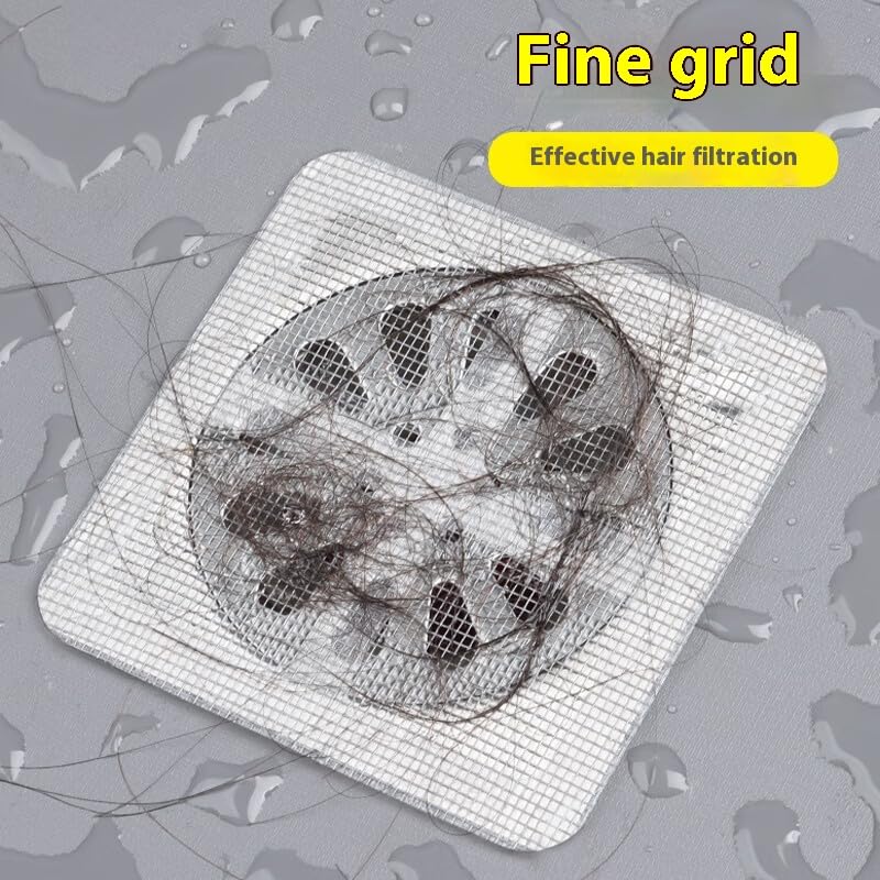 Set of 20 Hair Collectors, Shower Drainage Stickers, Drainage Covers, Drainage nets, Filters, Floor Drain Stickers (20 Pieces)