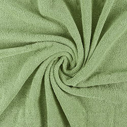 Utopia Towels Extra Large Bath Sheets, 2 Pack, 35x70 In, Cotton, Sage Green | Soft Lightweight Ring Spun Cotton Shower Towel Set - Highly Absorbent, Quick-Drying, Extra Large Bath Sheets, Durable - color: Sage Green