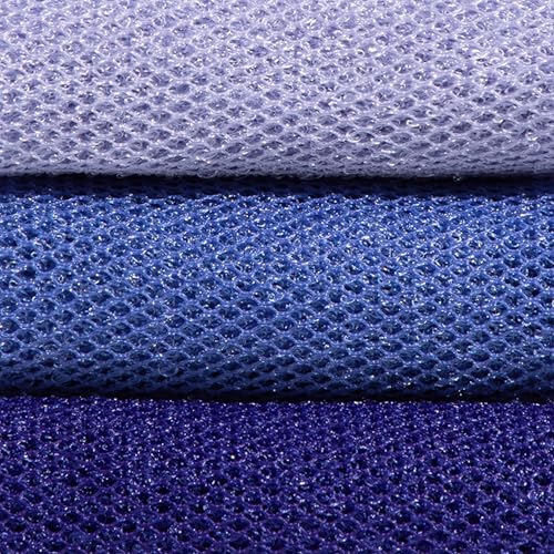 Kitsch African Net Sponge – Exfoliating Body Scrubber – Ocean Blue, 3 Pcs | for Cleansing & Gentle Daily Exfoliation – Stretchable Bath Sponge for Hard-to-Reach Areas – Long-Lasting Shower Essential - color: Ocean Blue