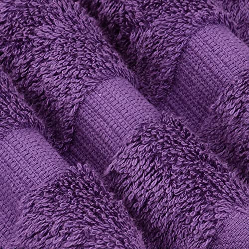 Chakir Turkish Linens 100% Cotton Premium Turkish Towels for Bathroom | 30'' x 60'' Large Bath Towels (4 Piece, Eggplant) - color: Eggplant