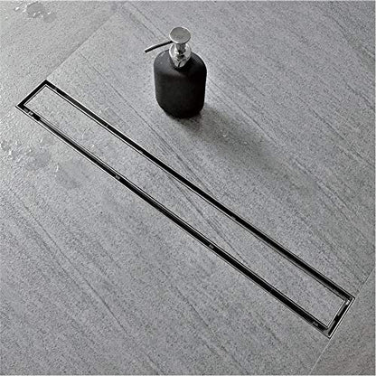 Neodrain 32-Inch Linear Shower Drain-Brushed,with Tile Insert Grate | 304 Stainless Steel, Fast Drainage, Rectangle Shower Floor Drain with Leveling Feet & Hair Strainer, Fits Bathroom, Balcony - color: Brushed, size: 32 IN