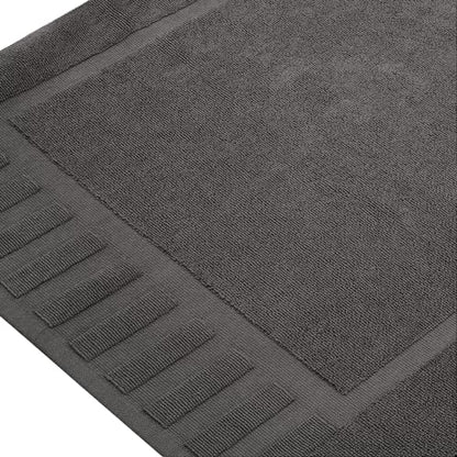 White Classic Luxury Bath Mat Floor Towel Set - Absorbent Cotton Hotel Spa Shower/Bathtub Mats [Not a Bathroom Rug] 22"x34" | 2 Pack | Charcoal - color: Charcoal