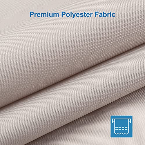Khaki Shower Curtain Liner, Khaki Fabric Shower Liner, 2-in-1 Bathroom Shower Curtain and Liner, 12 Grommet Holes, Water Proof, Machine Washable, Hotel Quality, 72 x 72 Inches - color: Khaki, size: 72"W x 72"L (Pack of 1)