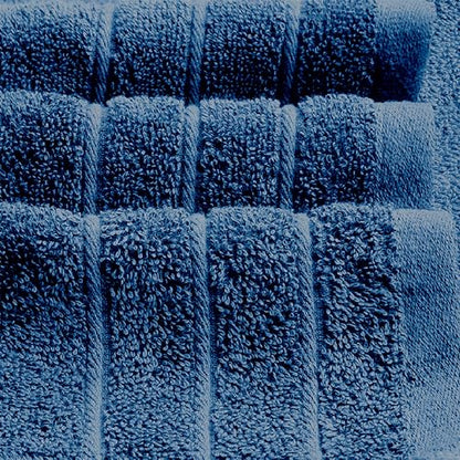4 Piece Extra Large Bath Towels 30 x 60 Inches, Blue | 100% Cotton, Larger & Lighter Weight, Quicker to Dry, Super Soft and Absorbent, Perfect for Bathroom - color: Blue