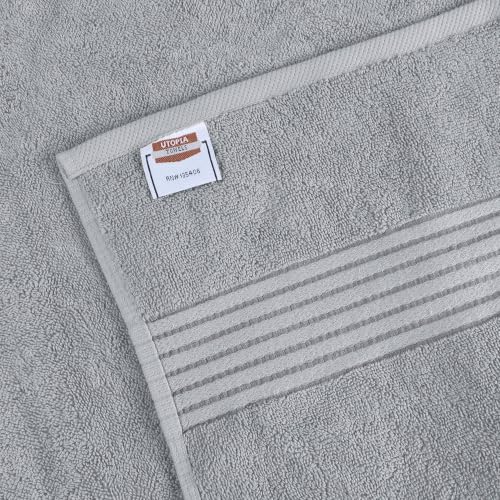 Utopia Towels Luxurious Bath Towels Set, 27x54 in, 4 Pack, Soft, Cool Grey | Soft Luxurious Ring Spun Cotton Bath Towels - Lightweight, Highly Absorbent, Quick-Drying, Ideal for Daily Use - color: Cool Grey