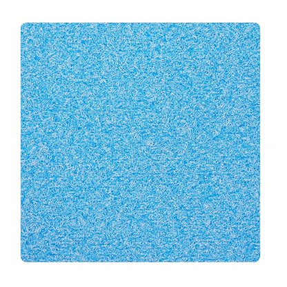 Enkosi Loofah Shower Mat Non Slip – Square Anti Slip Bath Mat for Inside Showers, Bathtub, Tub, Bathroom - Cushioned, Quick Dry PVC with Drain Holes - Secure Grip Safety Pad (Aqua Blue 24x24) - color: Aqua Blue, size: 24" x 24" (Square)