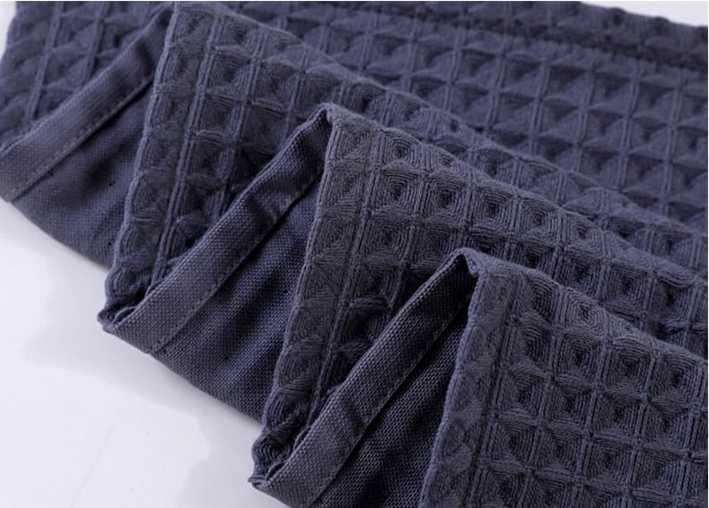 Super Absorbent Breathable Waffle Bath Towel, Soft & Absorbent Quick-Dry Bath Towels, Cotton Pure Colour Towels Ultra Soft (White,70x140cm) - color: White