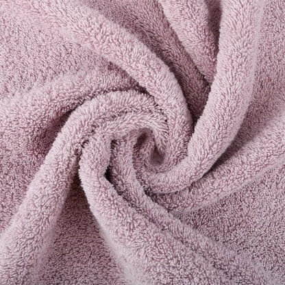 18-Piece Cotton Bath Towel Set with Hanging Loops for Bathroom, Purple | Stock-up towel set for family bathrooms, guest baths, multi-bath homes, and wash-day rotation, OEKO-TEX certified, easy care - color: A06: Purple
