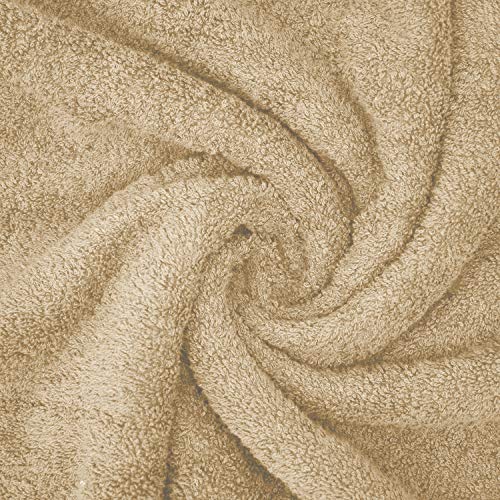 DAN River 2 Pack Bath Sheets Extra Large 35x70, Large Bath Towels for Adults, XL Oversized Heavy Duty Towel Set, 600 GSM 100% Ring Spun Cotton, Soft Quick Dry, Tan - color: Tan, size: Bath Sheet 35x70" (PK 2)